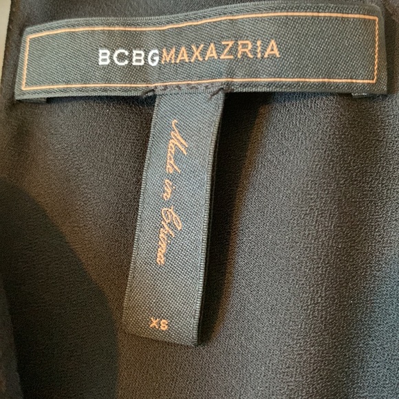 BCBG Maxazria Ruffle Halter Neck Top Black XSmall - Picture 8 of 12
